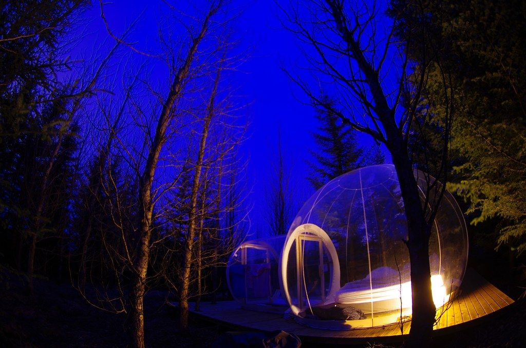 bubble glamping, example photo
