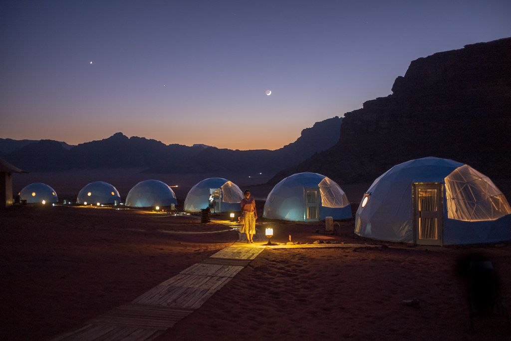 bubble glamping, example photo