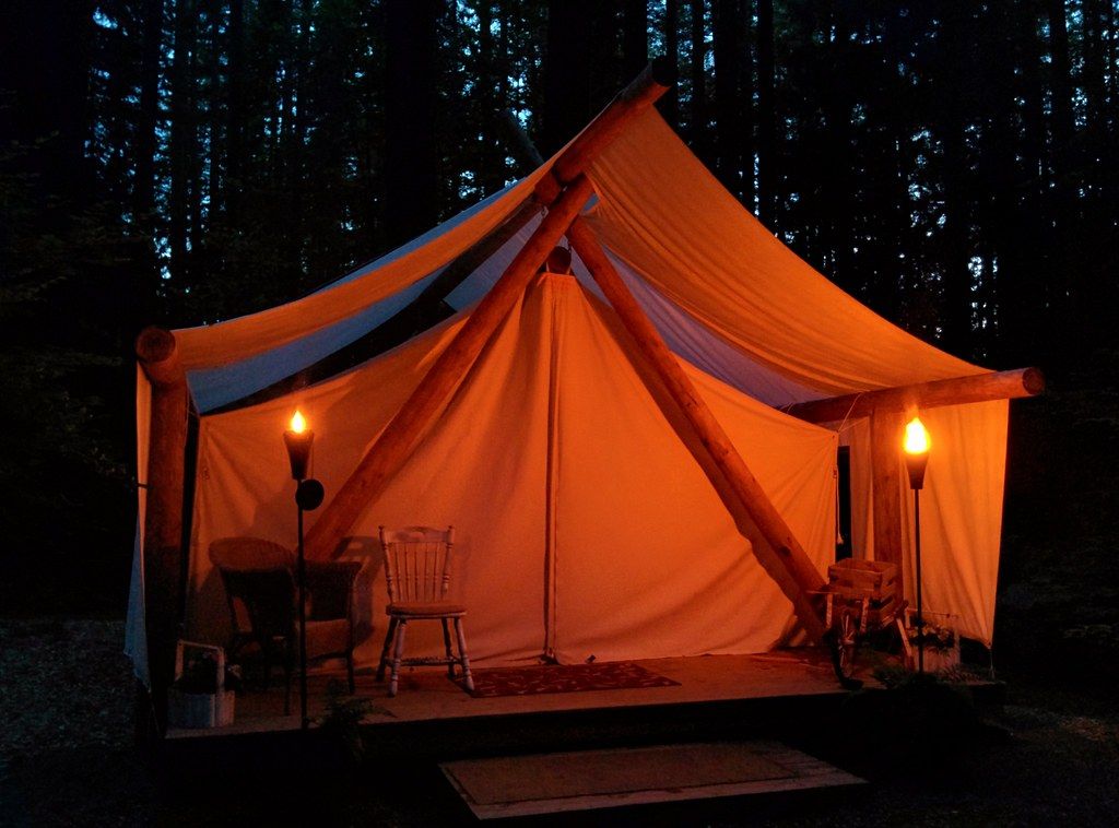safari tent glamping, example photo