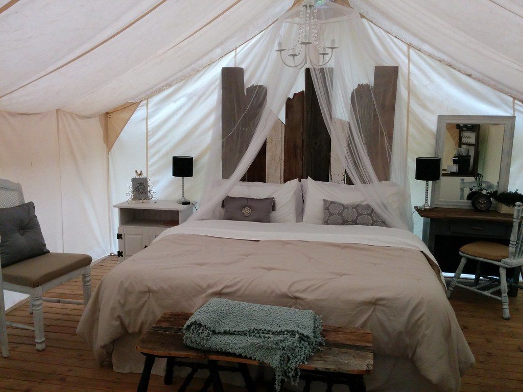 safari tent glamping, example photo