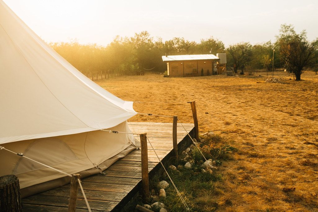 safari tent glamping, example photo